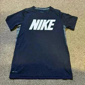 Nike Boys Dri-Fit T-Shirt Size G Black